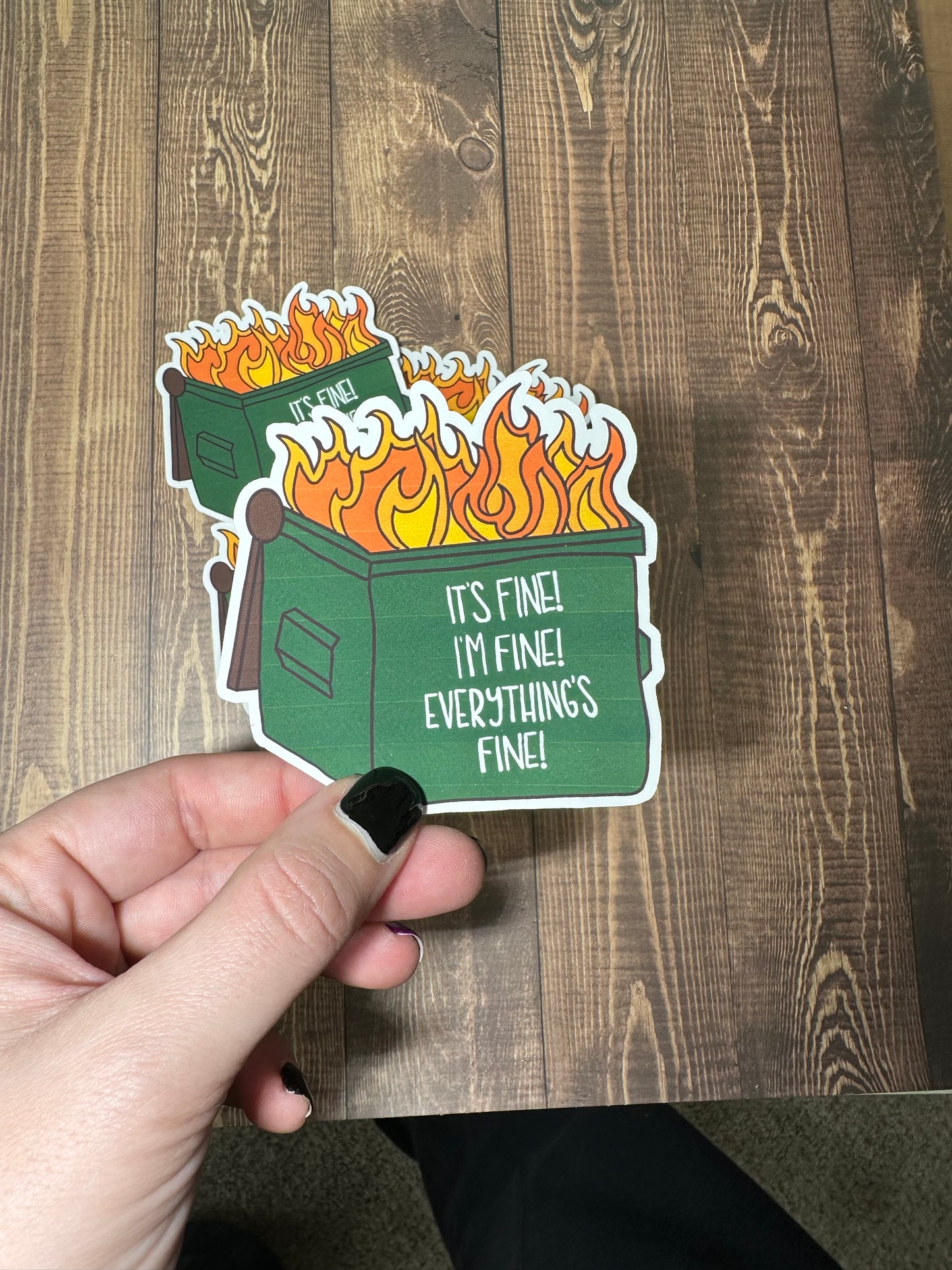 Dumpster Fire Sticker