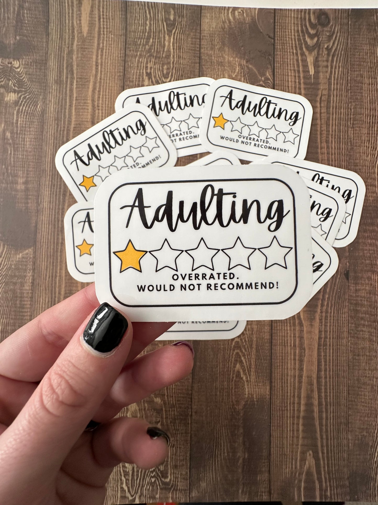 Adulting Sticker