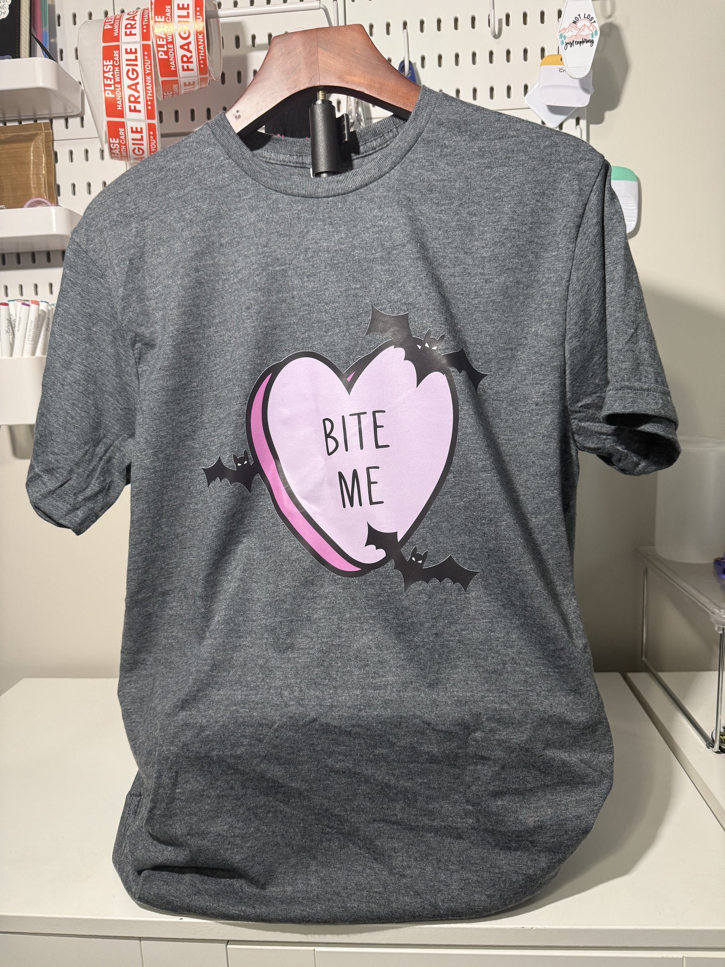 Bite Me Candy Heart T-shirt